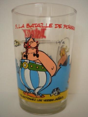 Uderzo (Asterix) - Bédévitrophilie - Albert UDERZO - Astérix - Lot de 14 verres à moutarde Maille