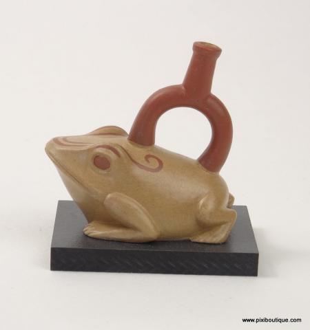 Amerika - Keramik Mochica - Vase Kröte - Pérou