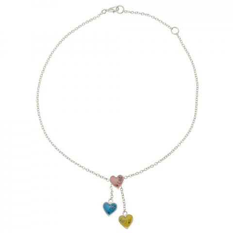 Pixi bijoux Kids (Schmuck) - Barbapapa - Farbe Herzen silbernen Halskette