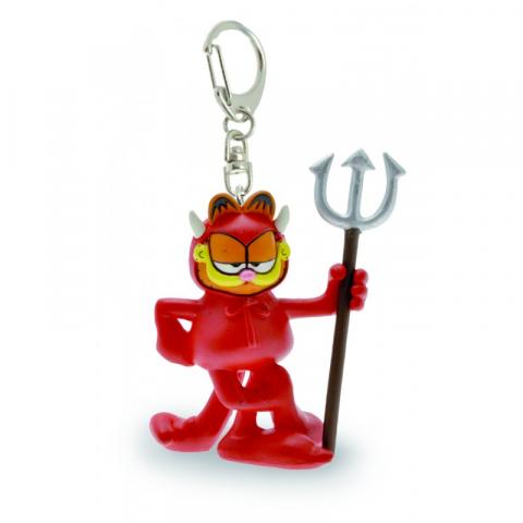 Plastoy Figurinen - Garfield N° 66054 - Garfield als Teufel - Schlüsselanhänger