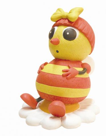 Plastoy Figurinen - Lustige Kleine Krabbler N° 80025 - Sparschwein Josefine die Biene (Kleine Krabbler)