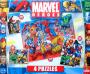 Marvel -  - Marvel - Goliath - Marvel Heroes - 4 puzzles - 2 puzzles 100 pièces 26 x 36 cm/2 puzzles 200 pièces 36 x 49 cm