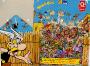 Uderzo (Asterix) - Werbung - Albert UDERZO - Astérix - Quick - Astérix 40 ans/Asterix 40 jaar - Magic Box - Boîte en carton illustrée : Bagarre au village/L'entrée du village