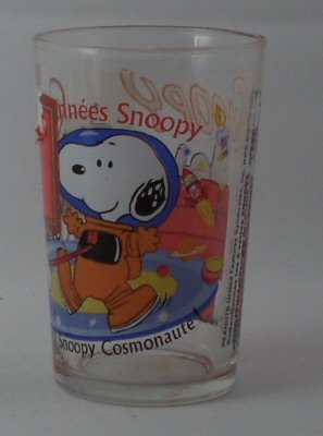 PEANUTS - Charles M. SCHULZ - Peanuts - Amora - verre sd-T-3 - Les années 70 : Snoopy cosmonaute !
