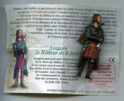 Sci-Fi/Fantasy Movie -  - Le Seigneur des Anneaux I - Kinder - 6 - Aragorn