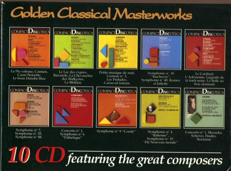 Audio/Video - Classical Music -  - Golden Classical Masterworks - coffret de 10 CD
