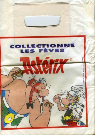 Uderzo (Asterix) - Advertising - Albert UDERZO - Astérix - Intermarché - Galette des rois 1997 - Collectionne les fèves Astérix - emballage petit format