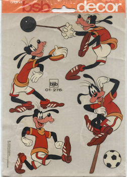Disney - Misc. Documents and objects - Walt DISNEY - Walt Disney - bsb decor 01-276 - planche décalcomanies - Goofy/Dingo