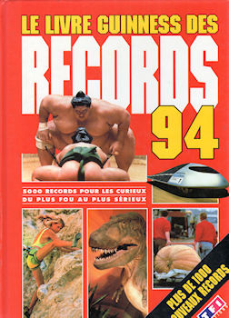 Literature studies, misc. documents -  - Le Livre Guinness des records 1994