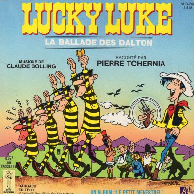 Morris (Lucky Luke) - Audio, video, software - MORRIS - Lucky Luke - La Ballade des Dalton - raconté par Pierre Tchernia - Livre-cassette Adès Le Petit Ménestrel 5.548 - livret seul, sans la cassette