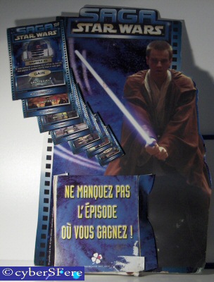 Star Wars - publicité - George LUCAS - Star Wars - La Française des Jeux - Saga Star Wars - Ne manquez pas l'épisode où vous gagnez ! - panonceau de comptoir