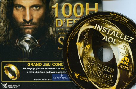 Sci-Fi/Fantasy Movie -  - Le Seigneur des anneaux - AOL - CD-rom promotionnel