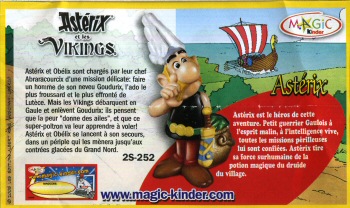 Uderzo (Asterix) - Kinder - Albert UDERZO - Astérix - Kinder 2007 (Vikings) - BPZ Astérix