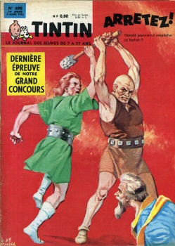 TINTIN français 1ère série n° 698 -  - Tintin n° 698 - 1962 - couverture Funcken