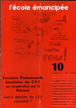 L'École Émancipée - COLLECTIF - L'École Émancipée - Lot de 7 numéros : 9/10/13/14/15/16/17 (1974)