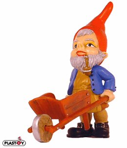 Plastoy figures - Garden dwarves N° 60926 - Le nain à la brouette