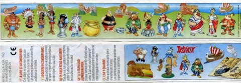 Uderzo (Asterix) - Kinder - Albert UDERZO - Astérix - Kinder 1997 (chez les Indiens) - BPZ 4/4 (puzzle dindon, Idéfix, Indienne)