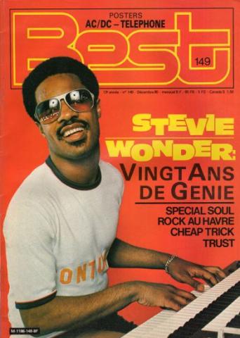 Music magazines -  - Best n° 149 - décembre 1980 - Stevie Wonder : vingt ans de génie