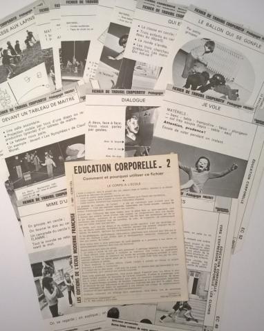 School material -  - Pédagogie Freinet- fichier de travail coopératif - Éducation corporelle - 2 - EC49-EC96 (1981)