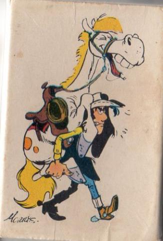 Morris (Lucky Luke) - Advertising - MORRIS - Lucky Luke - Seita/Dargaud - boîte d'allumettes - Lucky Luke portant Jolly Jumper (57)
