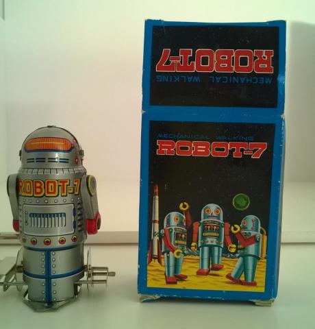 Sci-Fi/Fantasy - Robots, toys and games -  - Robot-7 mechanical walking - Collector Series - Hauteur : 10 cm