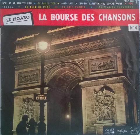 Audio/Video - Pop, rock, jazz -  - La Bourse des chansons n° 4 - vinyle 33 tours 25 cm - Pathé Marconi FDLP 1099