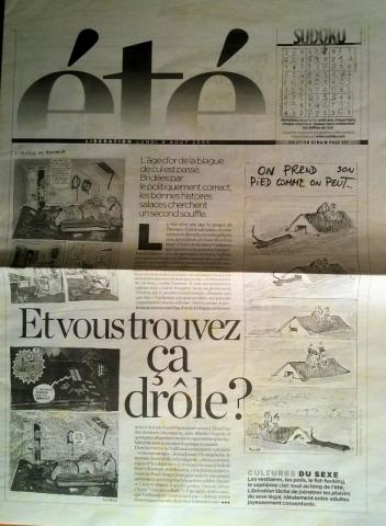  -  - Et vous trouvez ça drôle ? - dossier Libération été - 08/08/2005 - Reiser/Vuillemin/Wolinski