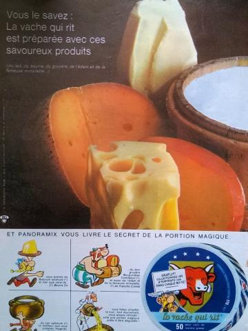 Uderzo (Asterix) - Advertising - Albert UDERZO - Astérix - Bel/La vache qui rit - Collectionnez les 8 portraits - double page publicitaire extraite d'un magazine
