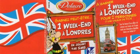 Uderzo (Asterix) - Advertising - Albert UDERZO - Astérix - Delacre 2012 - Gagnez peut-être un week-end à Londres - mini prospectus
