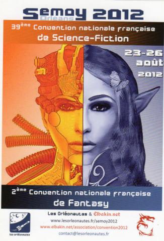 Sci-Fi/Fantasy - Various documents -  - Semoy 2012 Orléans - 39ème Convention nationale française de Science-Fiction - 23-26 août 2012 - flyer