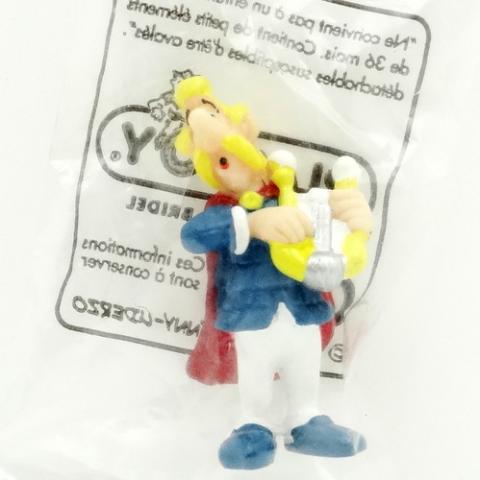 Uderzo (Asterix) - Advertising - Albert UDERZO - Astérix - Bridel/Bridelix - 1999 - Astérix et ses amis ! - figurine Assurancetourix - 4 cm