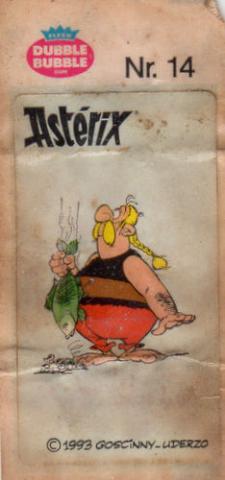 Uderzo (Asterix) - Advertising - Albert UDERZO - Astérix - Fleer - Dubble Bubble Gum - 1993 - Sticker - Nr. 14 - Ordralfabétix