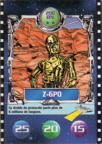 Star Wars - advertising - George LUCAS - Star Wars - BN - 1993 - Le Défi du Jedi - Z-6PO