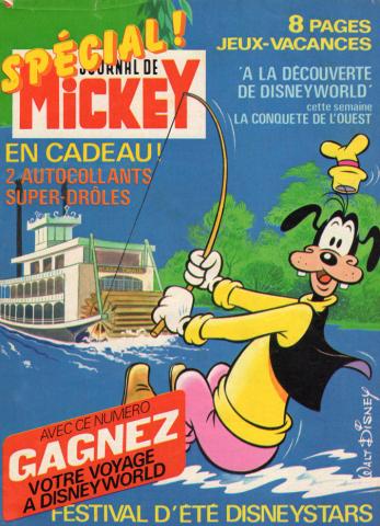 LE JOURNAL DE MICKEY n° 1518 -  - Le Journal de Mickey n° 1518 - 02/08/1981 - Spécial ! Festival d'été Disneystars/8 pages jeux-vacances/À la découverte de Disneyworld : cette semaine, la conquête de l'Ouest/En cadeau ! 2 autocollants super-drôles/Gagnez 