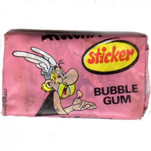 Uderzo (Asterix) - Advertising - Albert UDERZO - Astérix - Fleer - Bubble Gum Astérix sticker