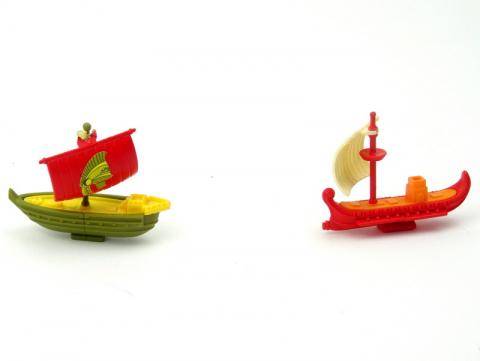 Kinder surprise Ferrero (collection) -  - Kinder - Segelboote - 1994 - 2 Antikes Frachtschiff [K95 n. 79]/3 Galeere [K95 n. 80]