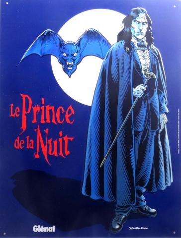 Swolfs - Y. SWOLFS - Swolfs - Glénat - Le Prince de la Nuit - plaque émaillée promotionnelle - 30 x 40 cm