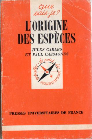 Science and Technology - Jules CARLES & Paul CASSAGNES - L'Origine des espèces