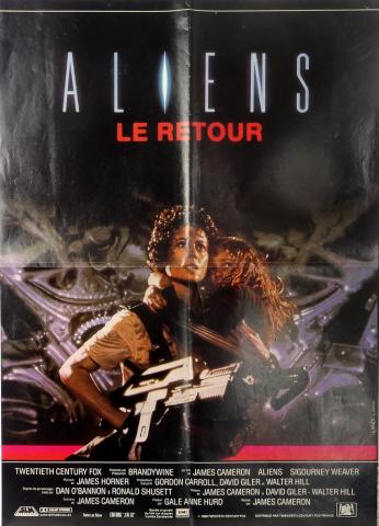Sci-Fi/Fantasy Movie -  - Aliens Le retour - Poster 42 x 56 cm - au verso Nuit d'ivresse : Thierry Lhermite/Josiane Balasko