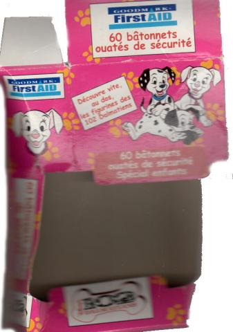 Disney - Advertising -  - Walt Disney - FirstAid - 102 Dalmatians - 60 bâtonnets ouatés de sécurité - emballage carton