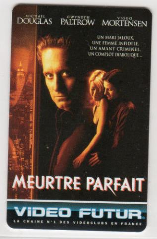 Cinema -  - Video Futur - Carte collector n° 79 - Meurtre parfait - Michael Douglas/Gwyneth Paltrow/Viggo Mortensen