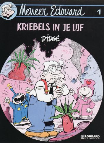 Didgé - DIDGÉ - Meneer Edouard (Monsieur Édouard) - 1 - Kriebels in je lijf (L'envers du nombril ) - Affichette lieu de vente - 21,5 x 29 cm