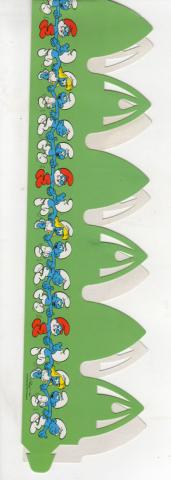 Peyo (Smurfs) - Advertising - PEYO - Schtroumpfs - Galette des rois 1995 - Couronne verte : farandole des Schtroumpfs