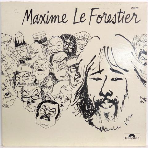 CABU - Maxime LE FORESTIER - Maxime Le Forestier - Saltimbanque - Polydor 2473 046 - disque 33 tours 30 cm - Illustrations de Cabu