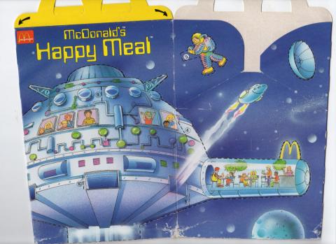 Sci-Fi/Fantasy - Advertising -  - McDonald's Happy Meal - 1995 - Opération espace - boîte en carton - modèle 3, station orbitale