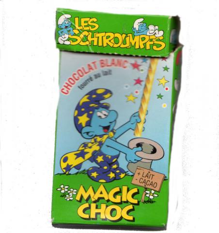 Peyo (Smurfs) - Various documents and objects - PEYO - Schtroumpfs - Rademaker Magic Choc - Chocolat blanc fourré au lait - petite boîte - Schtroumpfette à découper