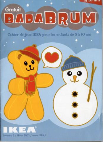 Games and Toys - Books and documents -  - Badabrum n° 2 - Hiver 2003 - cahier de jeu Ikea pour les enfants de 5 à 10 ans