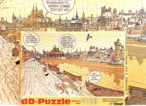 Juillard - André JUILLARD - Juillard - Glénat - BD-Puzzle offert par Vécu - D'après un dessin extrait des 7 vies de l'épervier - 286 pièces - 56 x 34 cm
