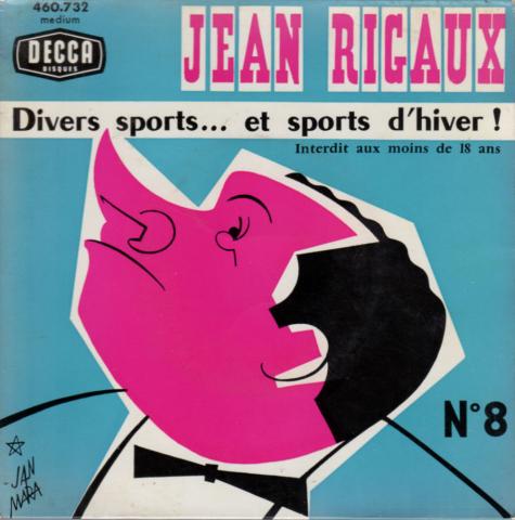Audio - Misc. -  - Jean Rigaux - n° 8 - Divers sports... Et sports d'hiver ! - Disque 45 tours Decca 460.732