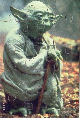 Star Wars - publicité - George LUCAS - Star Wars - Tombola - 5 puzzles to collect - 1997 - 3 - Yoda